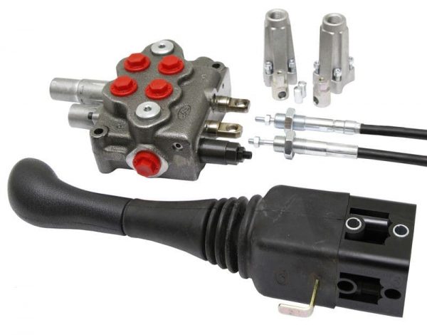 1x Simple Effet Distributeur hydraulique 3 sections Joystick Câble