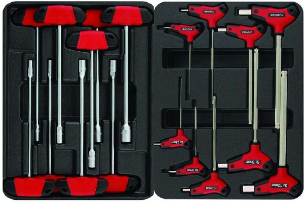 Chariot à outils 293 pièces outils professionnel rouge