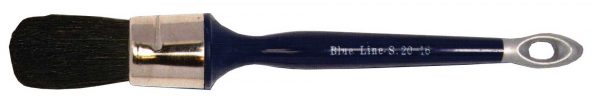 Brosse ronde Ø 18 mm, pure soie noire