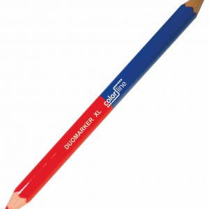 DUO MARKER “type PRO 400 XL”  50% rouge / 50% bleu – Ø 12 mm x 17,5 cm – par 10 pcs