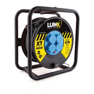 LumX enrouleur XT-PRO câble HO7RN-F 3Gx2,5 – 40 m , PRISES DE/LUX/NL
