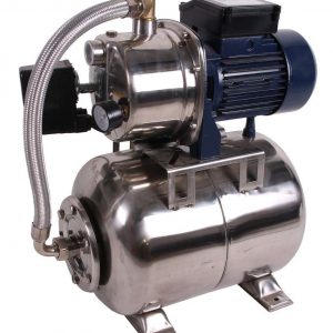 Système d’eau sous pression pompe et réservoir en acier inoxydable 0,75 kW