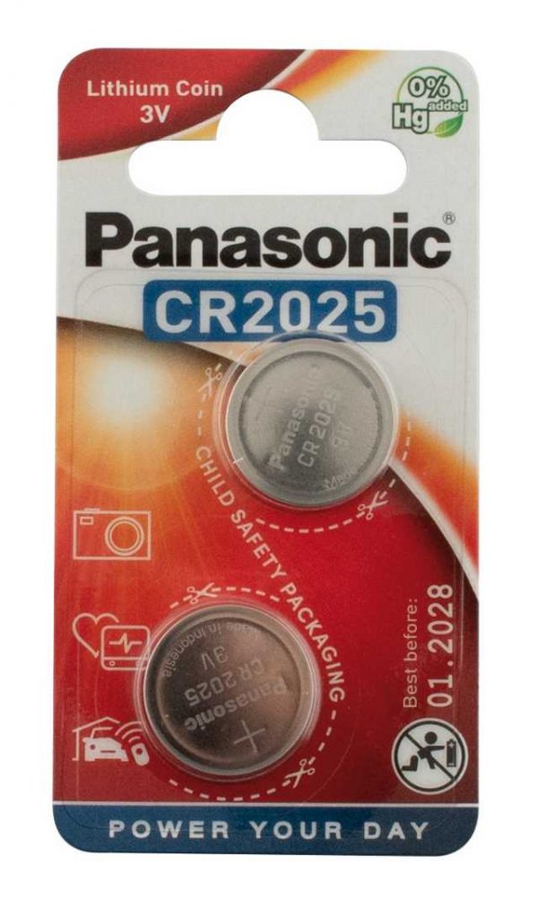 Pile Panasonic “Lithium Power” piles bouton – type CR-2025