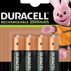Pile Duracell “Rechargeable”- type AA / HR6 – min. Cap. 1500 mAh