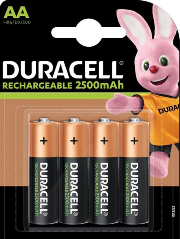 Pile Duracell “Rechargeable”- type AA / HR6 – min. Cap. 1500 mAh