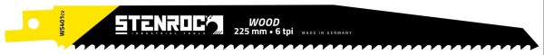 Lame Recipro WOOD SHARP (5pcs)- WS401CV, 225x19x1,27mm x 6tpi/4,2mm