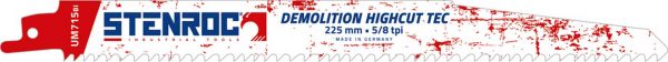 Lame Recipro DEMOLITION (3pcs)- UM715BI, 225x22x1,57mm x 5/8tpi