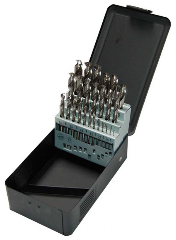 HSS DIN 338 – 25 pcs. 13×0,5 Set Metalbox