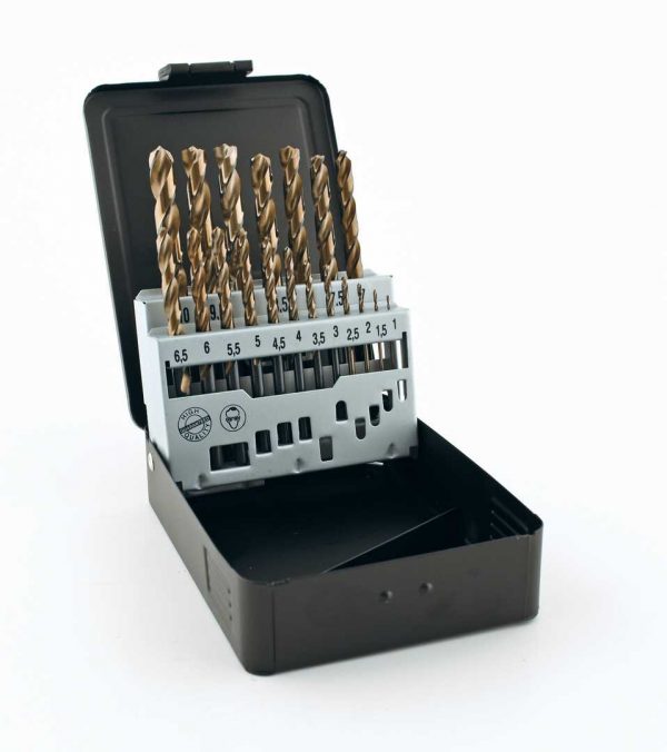 HSS-G TURBO DIN338 W-Tip – 19 pcs. 1-10×0,5 Set Metalbox