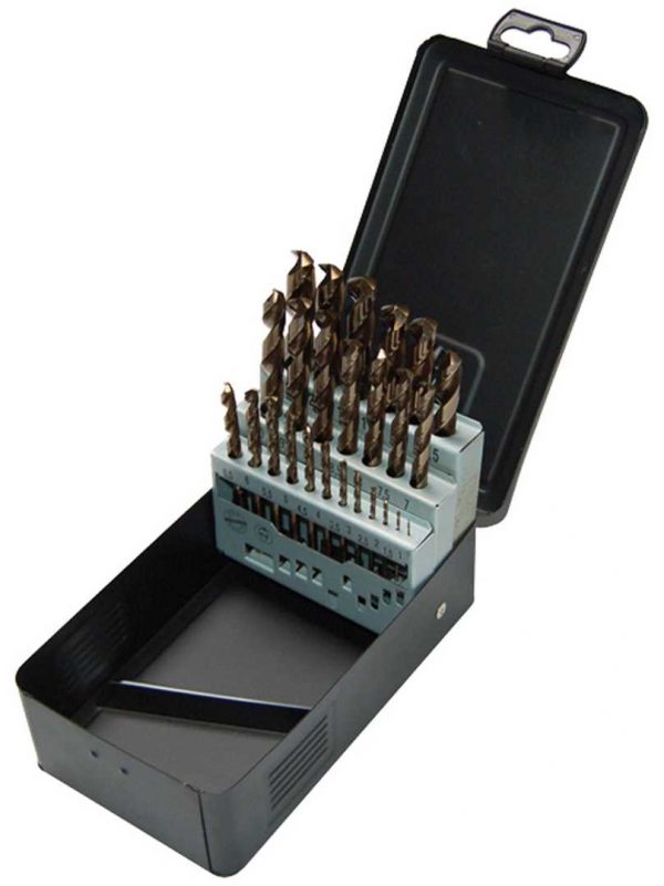 HSS-Cobalt DIN 338 – 25 pcs. 13×0,5 Set Metalbox