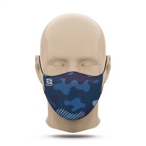 SecurX masque textile – CAMOUFLAGE –  (2 couches) Oeko-Tex
