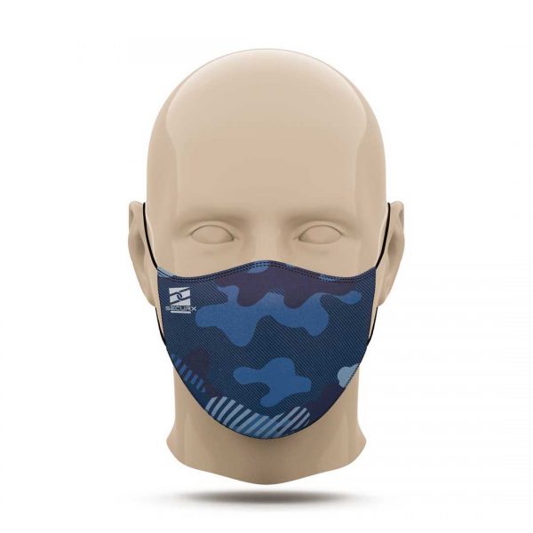 SecurX masque textile – CAMOUFLAGE –  (2 couches) Oeko-Tex