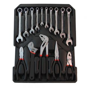 Ensemble d’outils dans chariot en aluminium 186 pcs