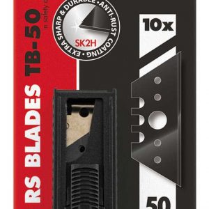 Lames trapèzes PRO-RS, par 10 pièces – 50 mm x 0,50 mm – noir