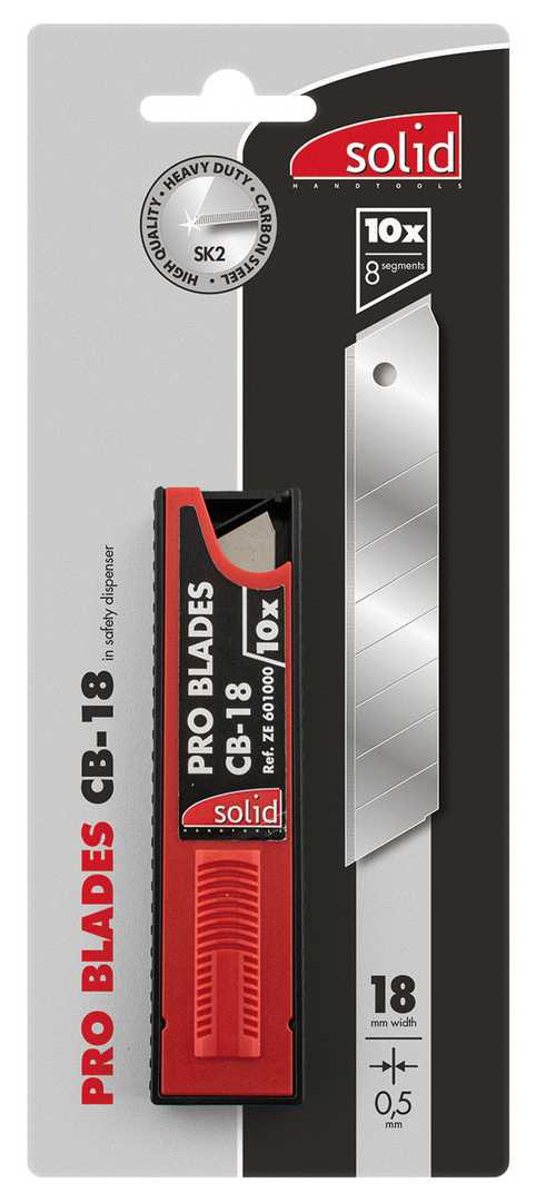 PRO-Lames cassables CB-18, par 10 pièces – 18 mm  x 0,50 mm